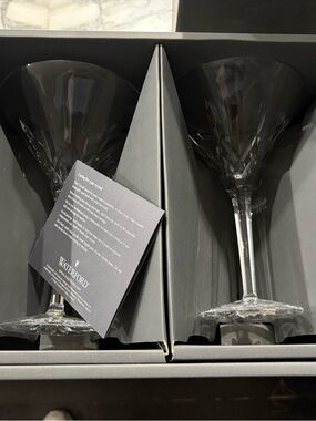 Waterford Clear Crystal Stemware with Faceted Detail